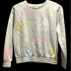 Adidas Crop Sweatshirt With Elastic Waist Band NWOT